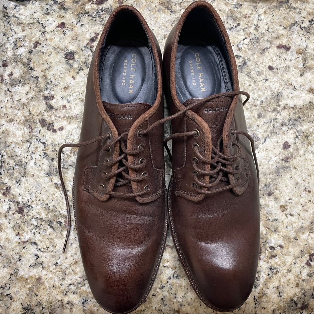 Cole Haan Men's Brown Leather Shoes 10.5
